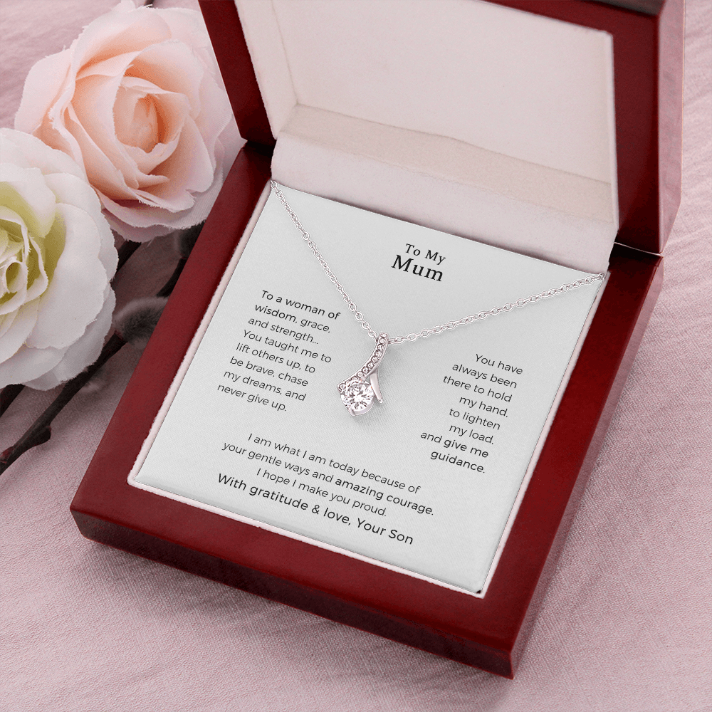 To My Mum, To A Woman Of Wisdom, Alluring Beauty Necklace,Mother Gift For Valentine's, Birthday, Anniversary
