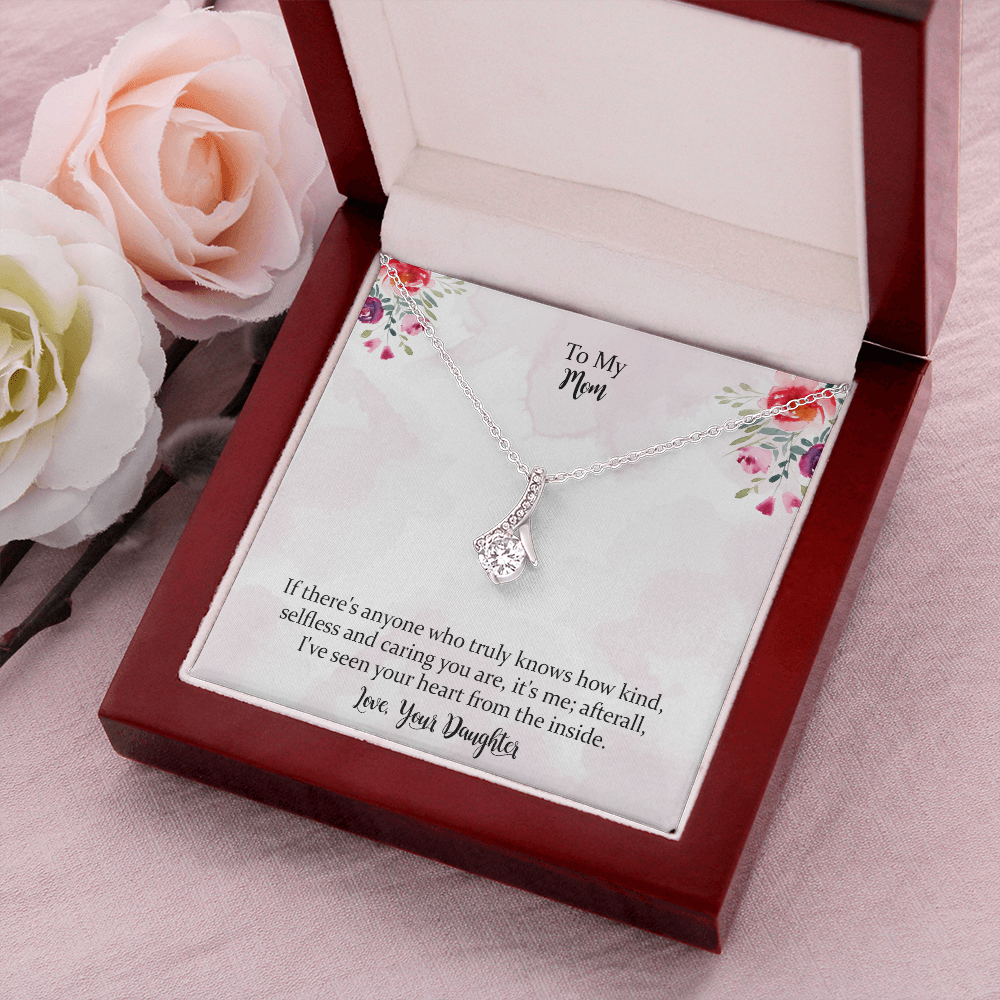 To My Mom Alluring Beauty Necklace Gifts, Mother Gift For Valentine's, Birthday, Anniversary