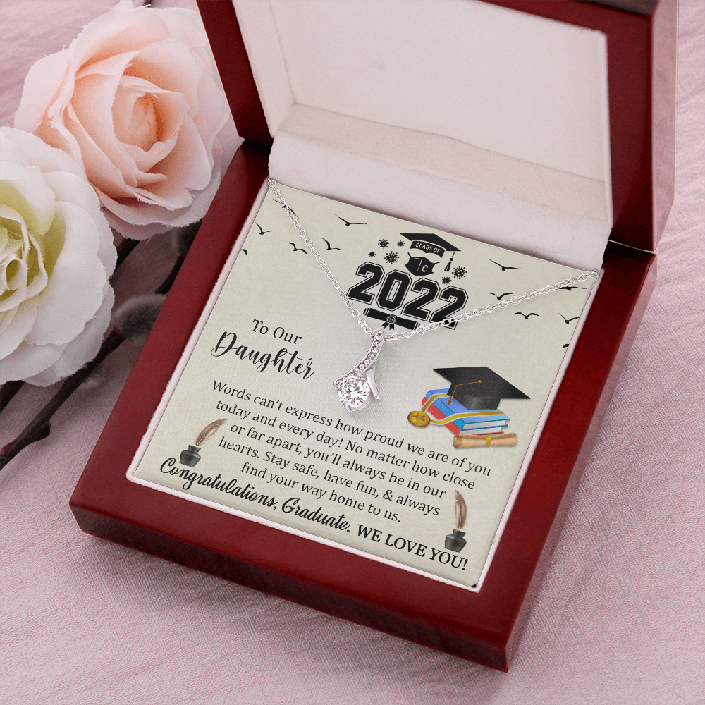Class Of 2022 Graduation Necklace Gift For Daughter, Senior 2022 Graduation Gift