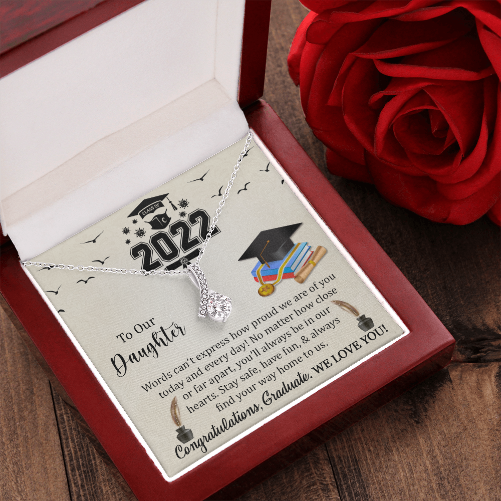 Class Of 2022 Graduation Necklace Gift For Daughter, Senior 2022 Graduation Gift