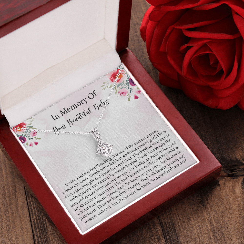 Condolence Alluring Beauty Necklace Gift, Baby Loss Gift, Miscarriage Gift