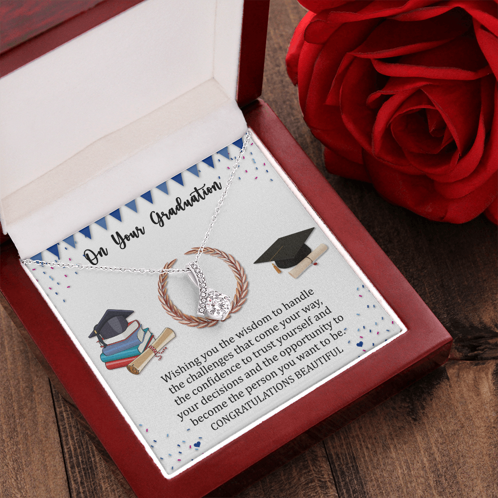 Graduation Alluring Beauty Necklace Gift For Her 2022, College Graduation Gift For Her, High School, Senior Graduation, Class Of 2022, Graduation Gift For Girl