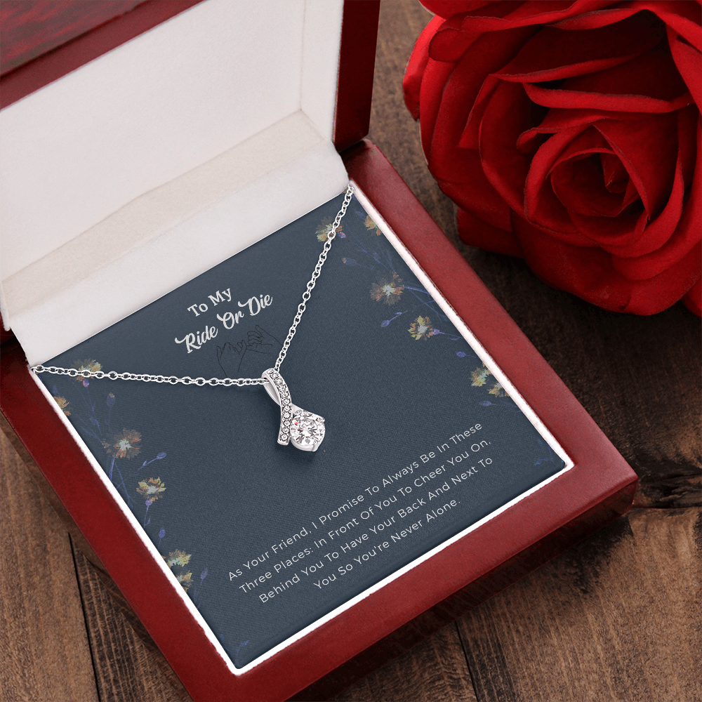 Best Friend Birthday Necklace Gifts, Ride Or Die