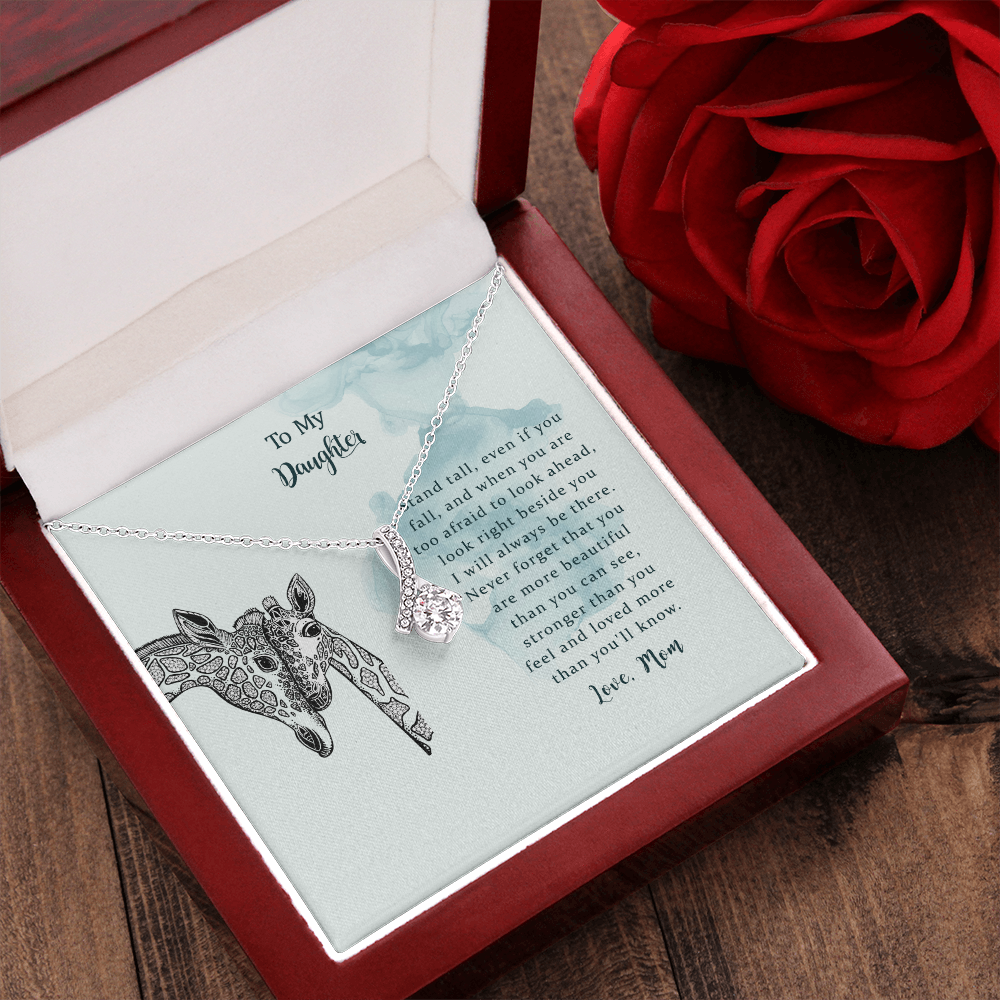 To My Daughter, I Will Always Be There, Alluring Beauty Necklace