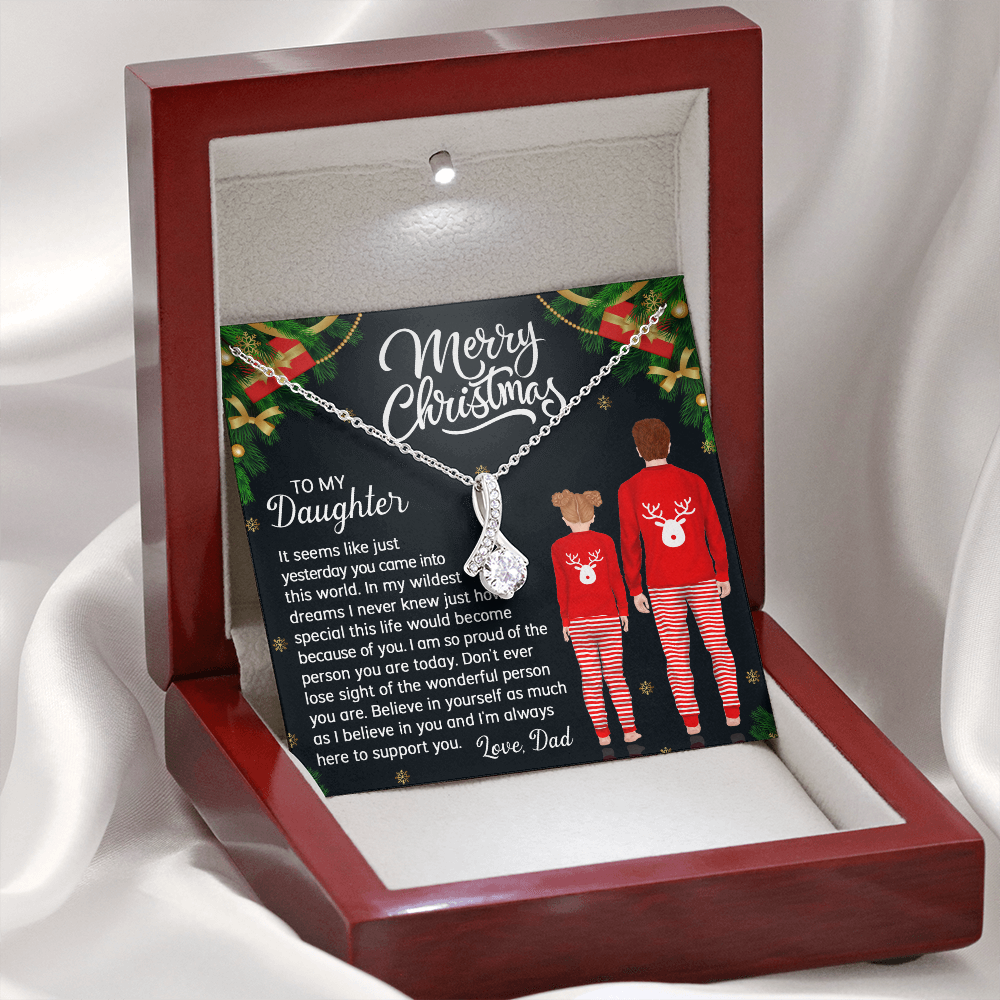 Daughter Gifts From Mom and Dad Necklace