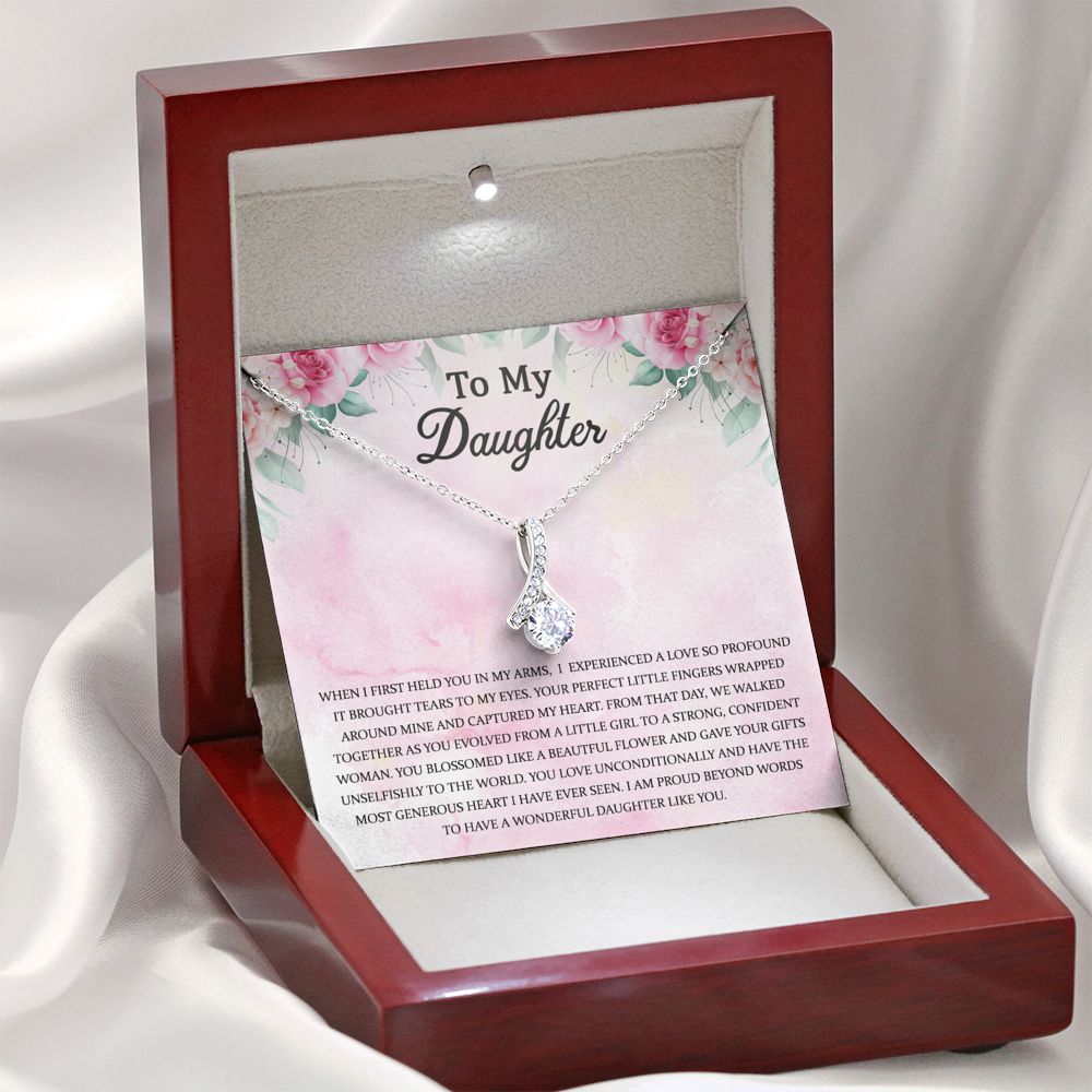 Dear Daughter Necklace: Gift for Daughter, Daughter Jewelry