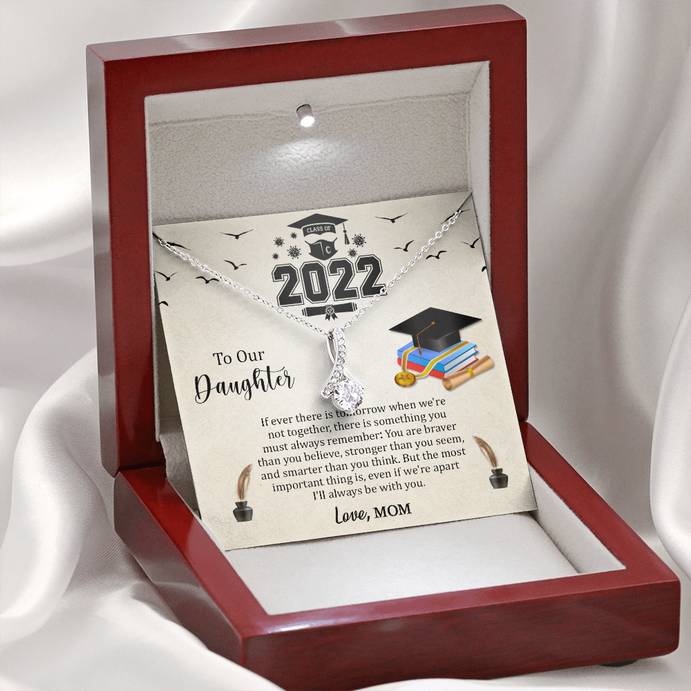 Class Of 2022 Graduation Necklace Gift For Daughter, Senior 2022 Graduation Gift