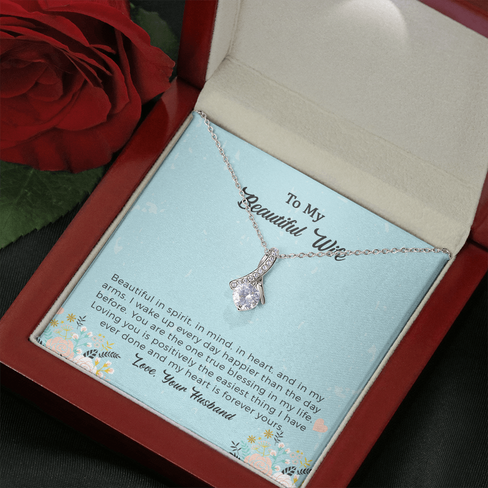 Alluring Beauty Necklace for My Wife, Anniversary Necklace for Her, Romantic Birthday Jewelry Gift for Women