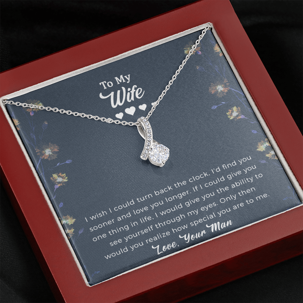 To My Future Wife Alluring Beauty Necklace, Engagement Gift For Her.