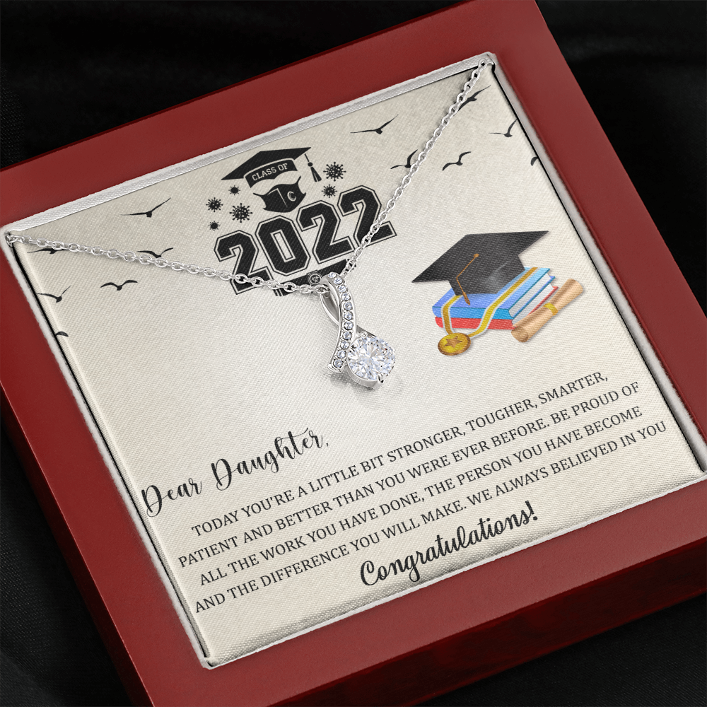 Class Of 2022 Graduation Necklace Gift For Daughter, Senior 2022 Graduation Gift