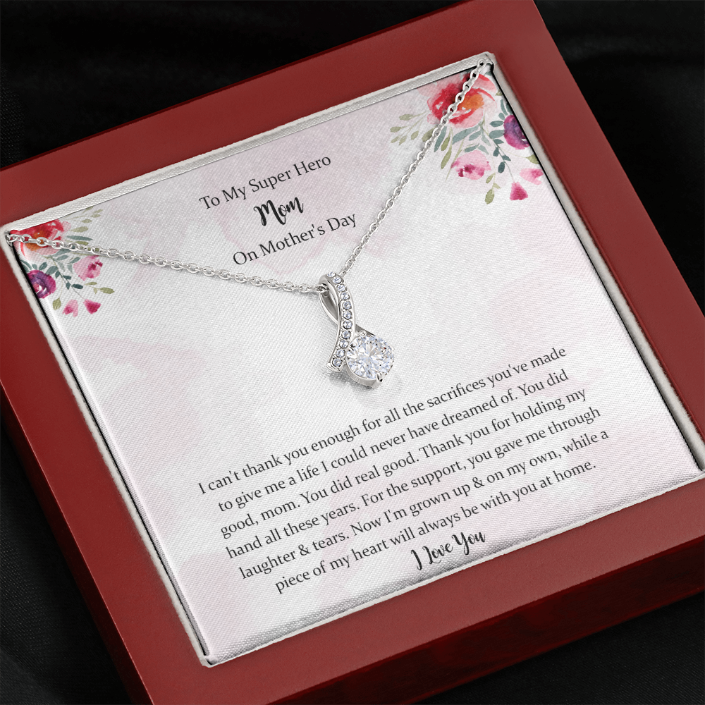 Necklace Gift For Mom, Birthday Gift For Mom, Mother's Day Necklace Gift, Jewelry For Mom, Message Necklace For Mom