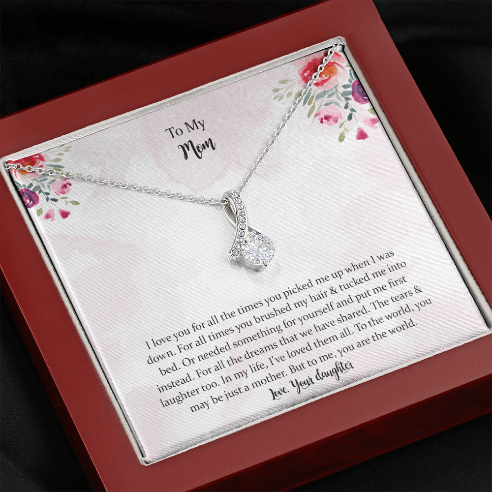 Mom Alluring Beauty Necklace From Daughter, To My Mom Necklace,mother Necklace Gift, Mother’s Day Gift