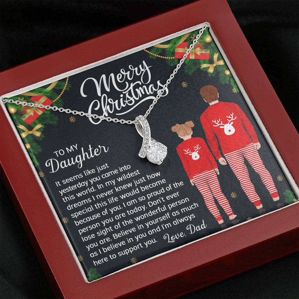 Daughter Gifts From Mom and Dad Necklace
