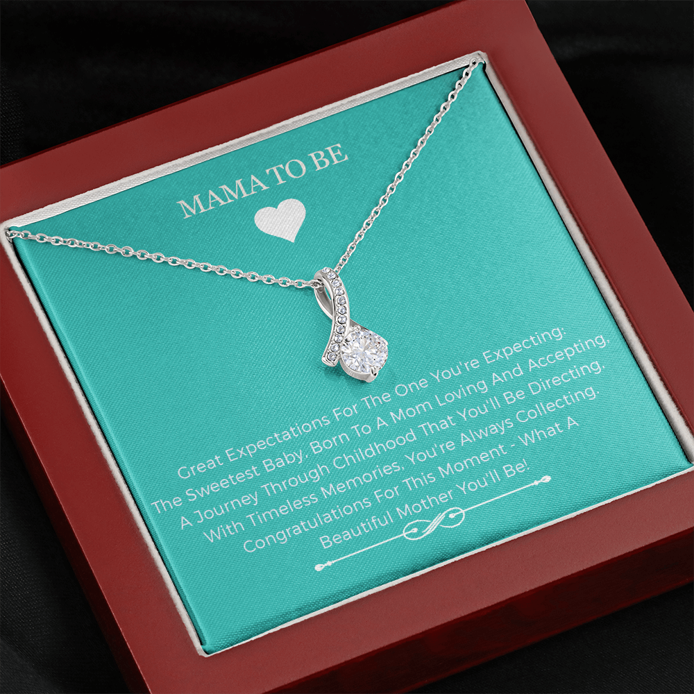 Pregnant Woman Alluring Beauty Necklace - Mama To Be