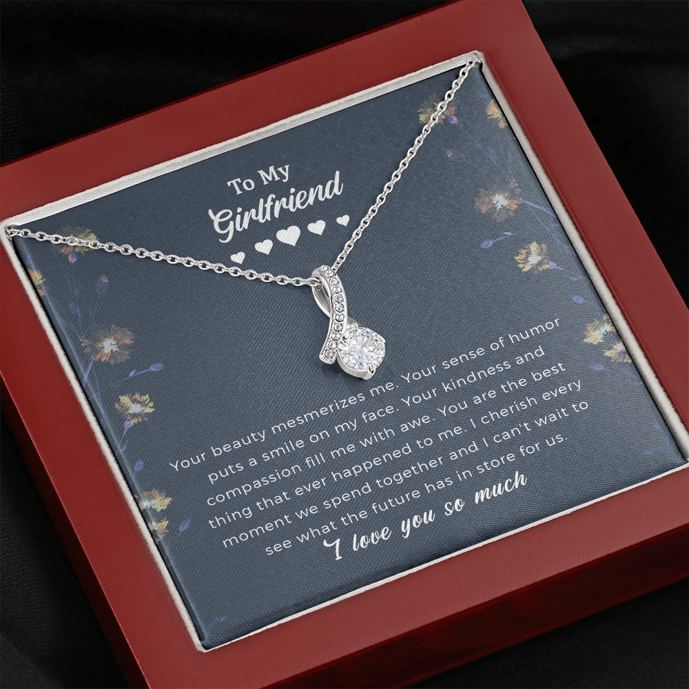 To My Girlfriend Necklace Gift - I Cherish Every Moment We Spend Together