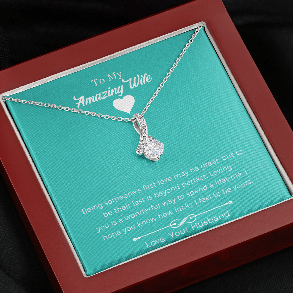 Meaningful Wife Alluring Beauty Necklace, Special Jewelry Gift for Wife.