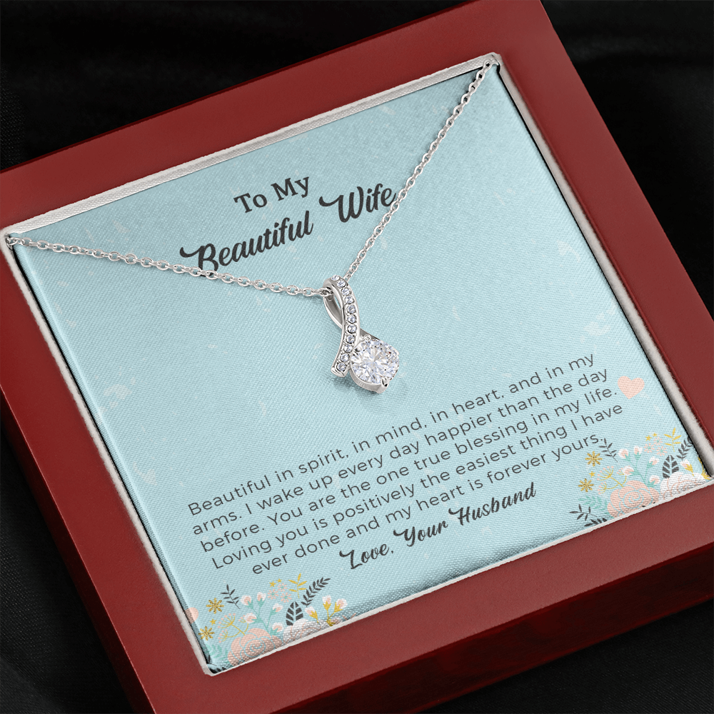 Alluring Beauty Necklace for My Wife, Anniversary Necklace for Her, Romantic Birthday Jewelry Gift for Women