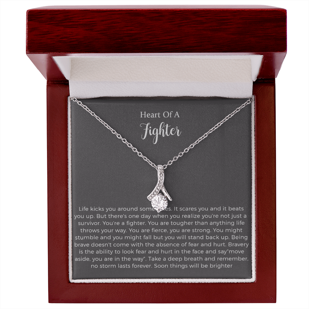 Warrior Gift, Survivor Jewelry, Recovery Alluring Beauty Necklace, Warrior Necklace, Inspirational Gift, Strength Gift,
