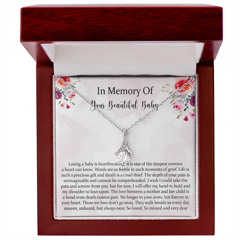Condolence Alluring Beauty Necklace Gift, Baby Loss Gift, Miscarriage Gift