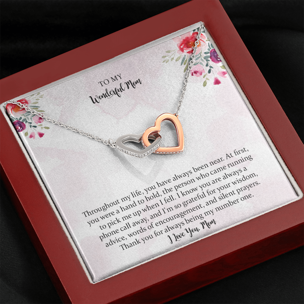 Necklace Gift For Mom From Daughter Or Son Mother Jewelry Gifts For Christmas Birthday & Mother's Day With To My Mom Message Card