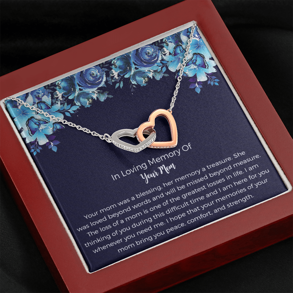 Loss of Mother Gift, Grief Gift, Sympathy Gift, Mom Remembrance Necklace, Mother Memorial Gift, Bereavement Keepsake