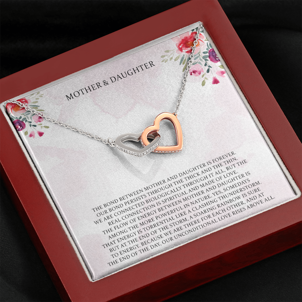 Mother's Day Interlocking Hearts Necklace For Mom
