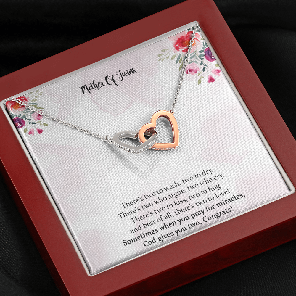 Mom Of Twins Gift, Jewelry For Mother Of Twins, Parents of Twins, Best Gift For New Mom of Twins, Birthday Gift For Mom of Twins Necklace