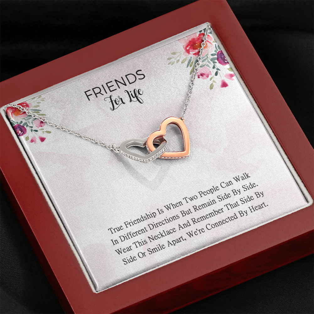 Long Distance Best Friend Gift, Friendship Necklace, Best Friends Forever Moving Away Gift Off To College Gift, Best Friend Necklace Gift Card