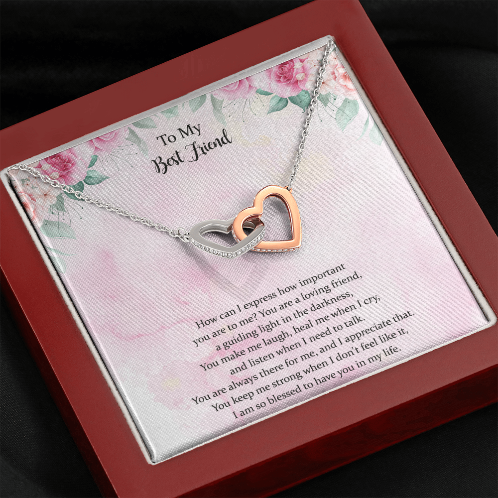 To My Best Friend, Appreciation Necklace Gift, Thank You Gift, Gratitude Gift, Bestie Gift