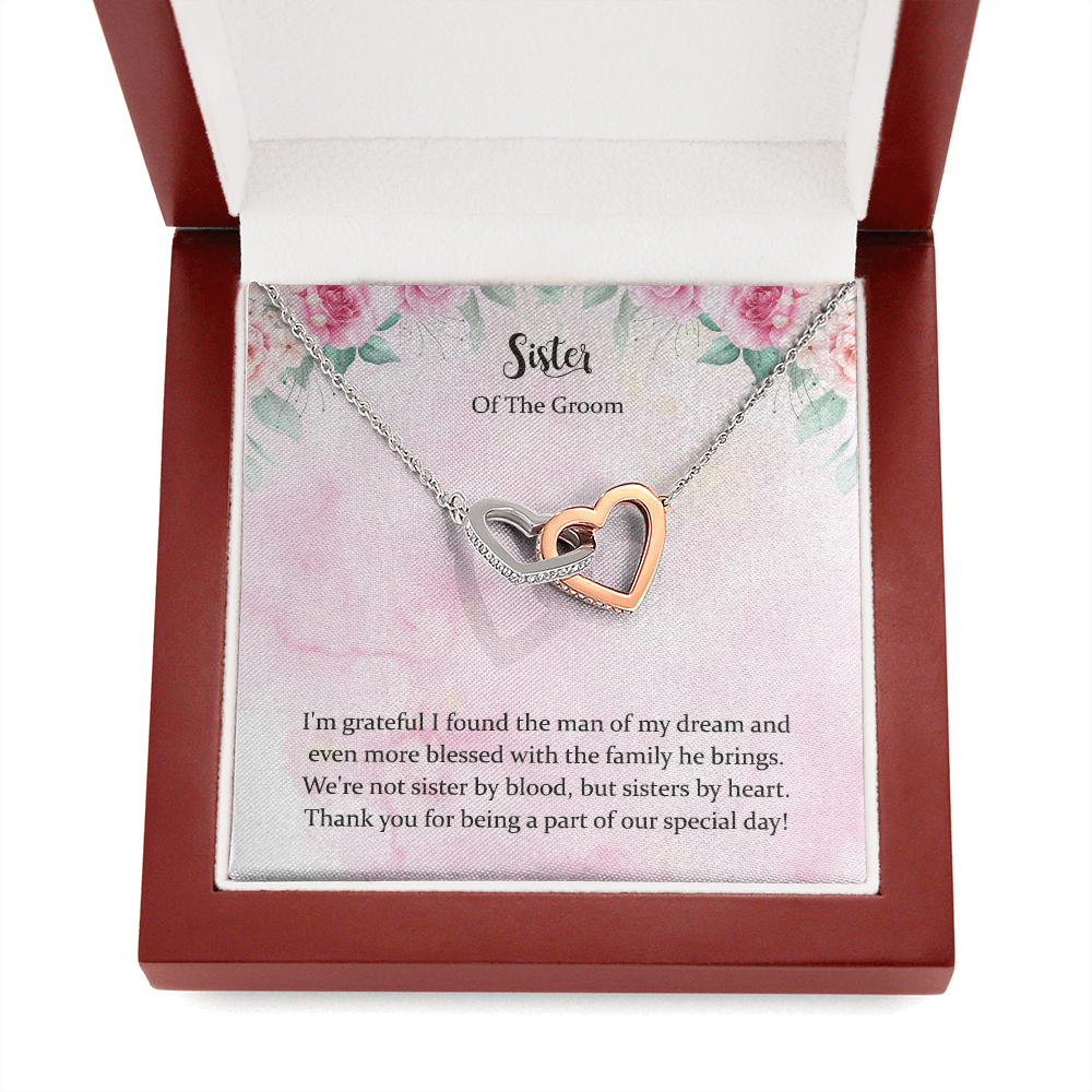 Sister of the Groom Necklace Gift for Sister in Law on Wedding Day Jewelry for Groom Sister in Law Gift Thank You Bridesmaid Sister by Heart