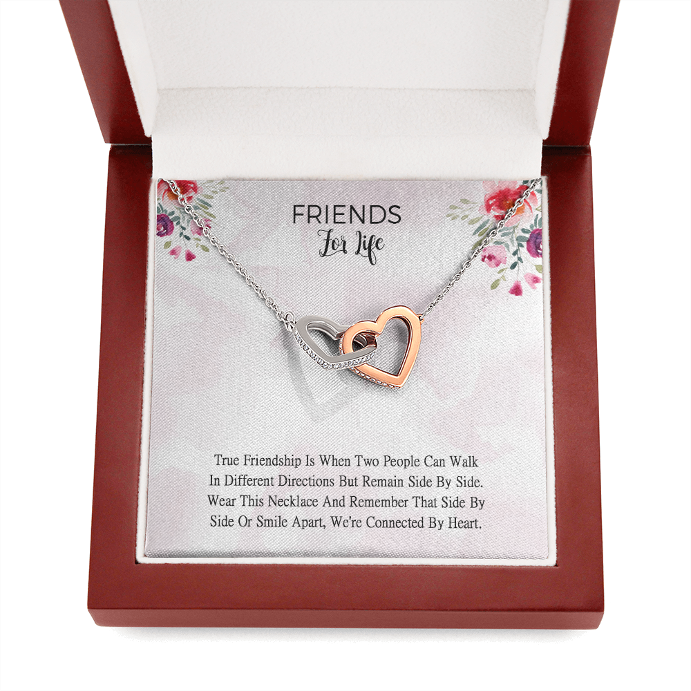 Long Distance Best Friend Gift, Friendship Necklace, Best Friends Forever Moving Away Gift Off To College Gift, Best Friend Necklace Gift Card