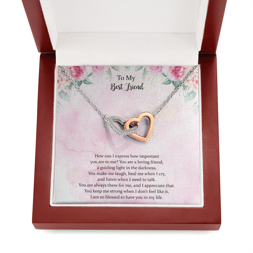 To My Best Friend, Appreciation Necklace Gift, Thank You Gift, Gratitude Gift, Bestie Gift