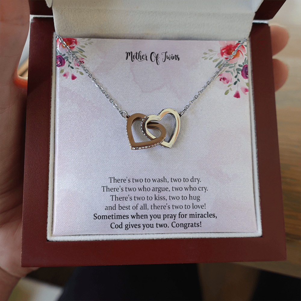 Mom Of Twins Gift, Jewelry For Mother Of Twins, Parents of Twins, Best Gift For New Mom of Twins, Birthday Gift For Mom of Twins Necklace