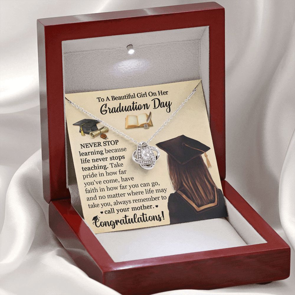 Graduation Gift Necklace for Girls, Graduation Gift for Her, College Graduation Gift for Daughter, High School, Senior Graduation, Class of 2022