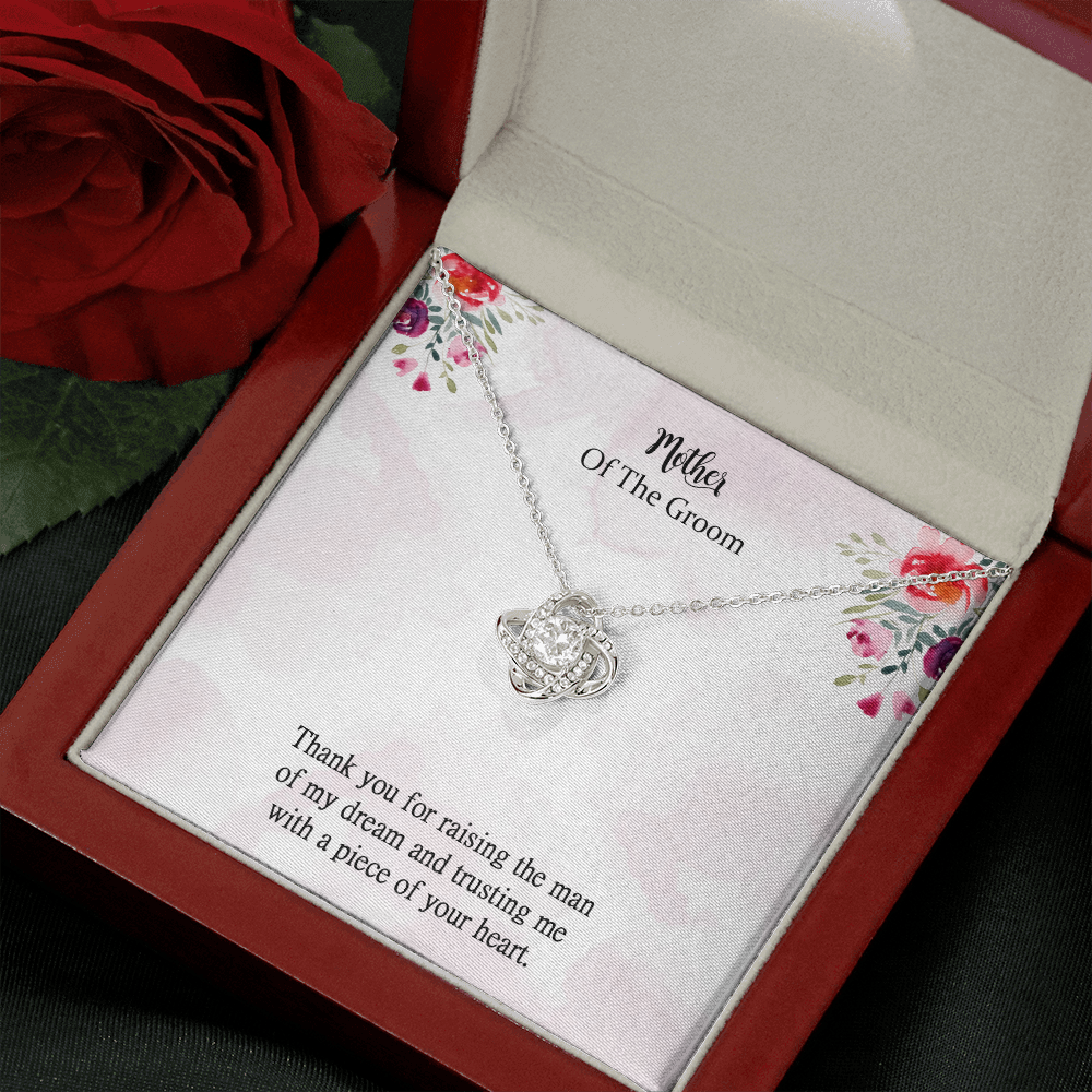 Mother Of The Groom Necklace Gift From Bride, Thank You For Raising The Man Of My Dreams, Mother In Law Wedding Gift From Bride, Rehearsal Dinner