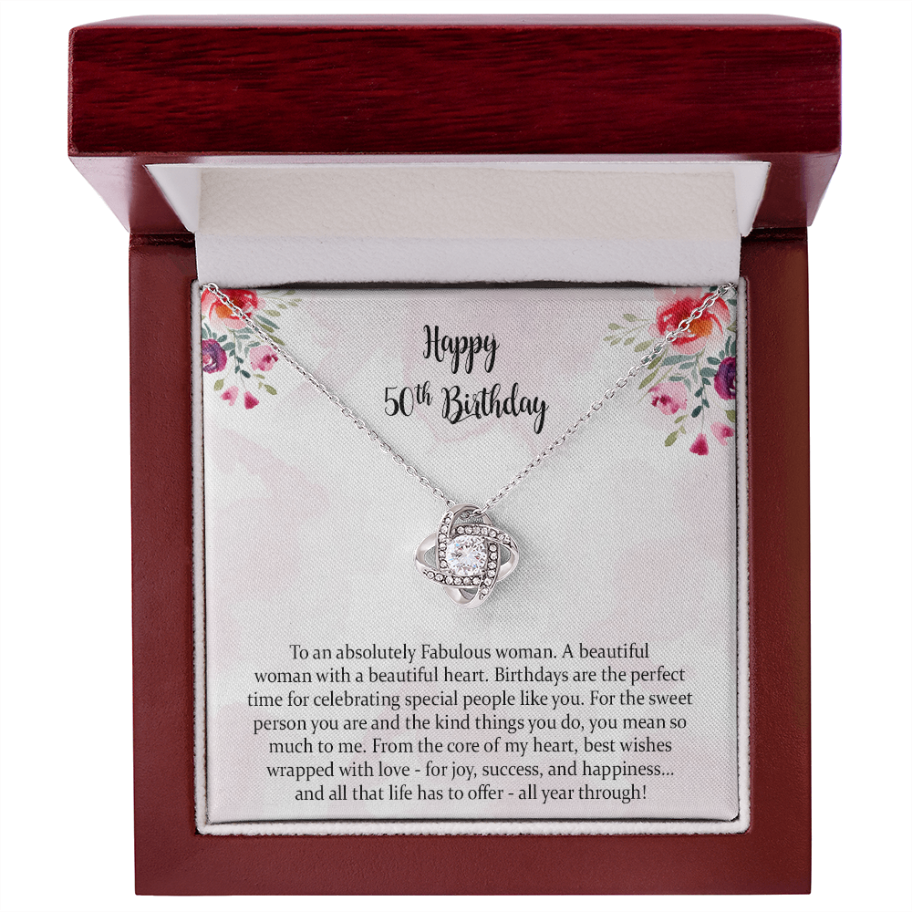 50th Birthday Gift For Women, 50th Birthday Necklace Gift For Mom, 50 Year Old Birthday Gift, 50th Birthday Gift Ideas