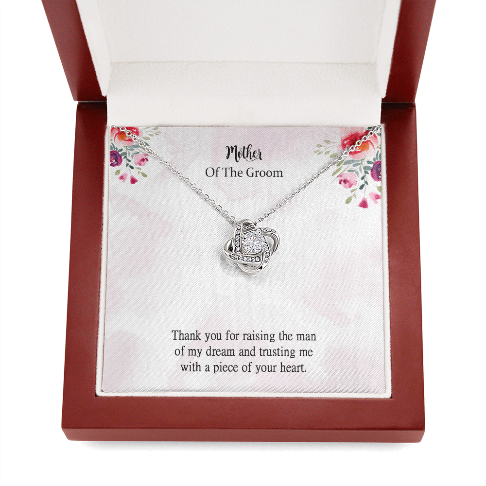 Mother Of The Groom Necklace Gift From Bride, Thank You For Raising The Man Of My Dreams, Mother In Law Wedding Gift From Bride, Rehearsal Dinner