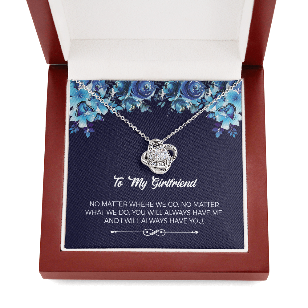 Birthday Love Knot Necklace Gift for Girlfriend