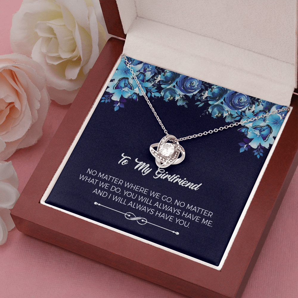 Birthday Love Knot Necklace Gift for Girlfriend