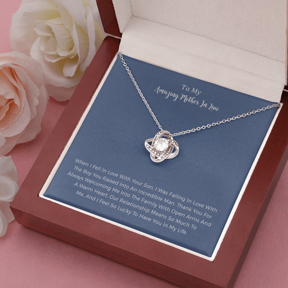 Birthday Mother In Law Gifts,Personalized Necklace Jewelry Gift To My Mother-in-law On Wedding Day