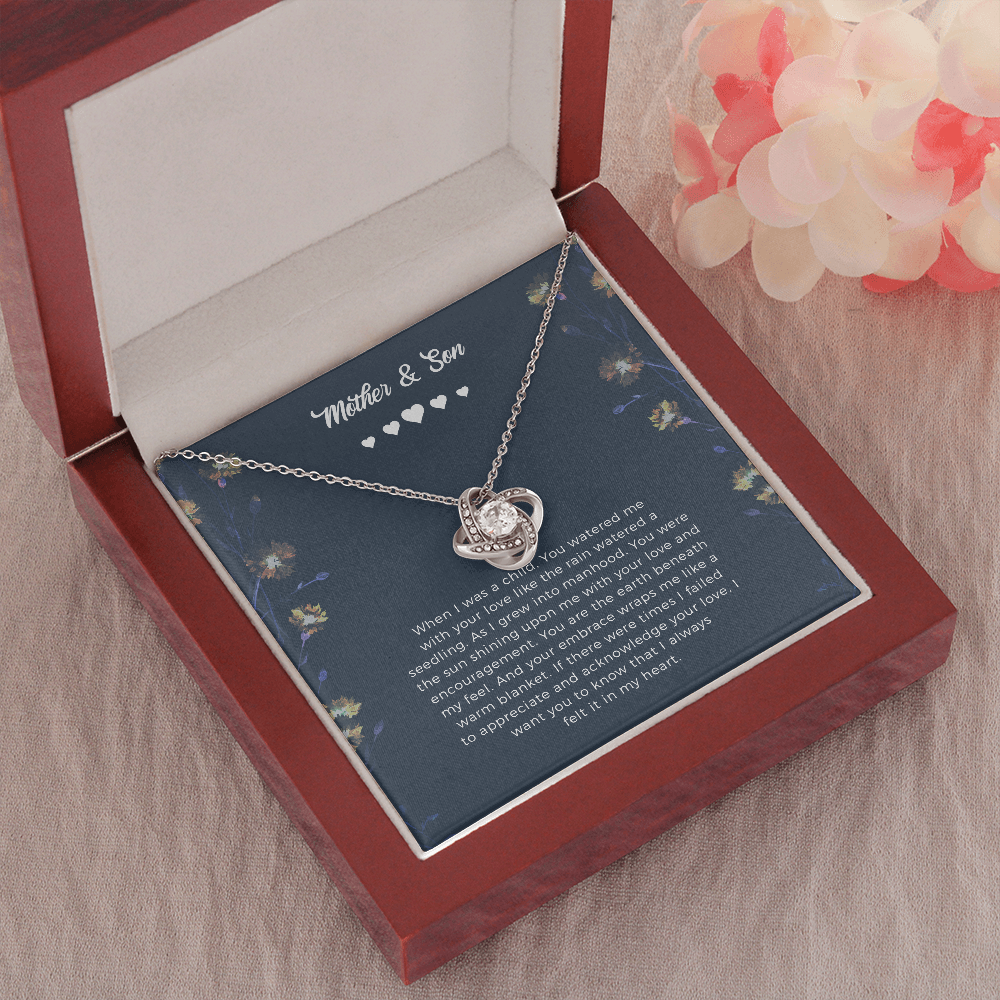 Mother And Son Gift Necklace: Gift For Mom From Son, Mother's Day Gift From Son, Birthday Gift From Son, Jewelry