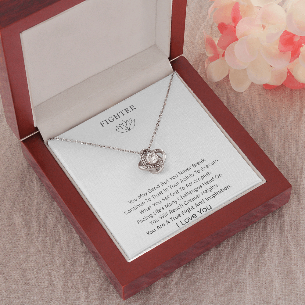 Inspirational Breast Cancer Survivor Necklace Gifts For Women, Strong Women Encourage Bangle Gifts
