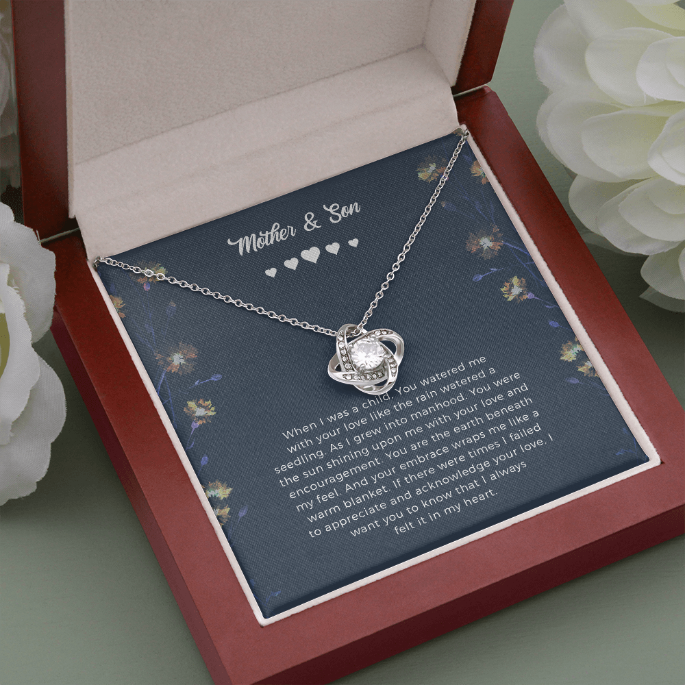 Mother And Son Gift Necklace: Gift For Mom From Son, Mother's Day Gift From Son, Birthday Gift From Son, Jewelry