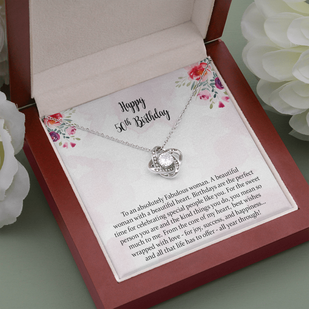 50th Birthday Gift For Women, 50th Birthday Necklace Gift For Mom, 50 Year Old Birthday Gift, 50th Birthday Gift Ideas