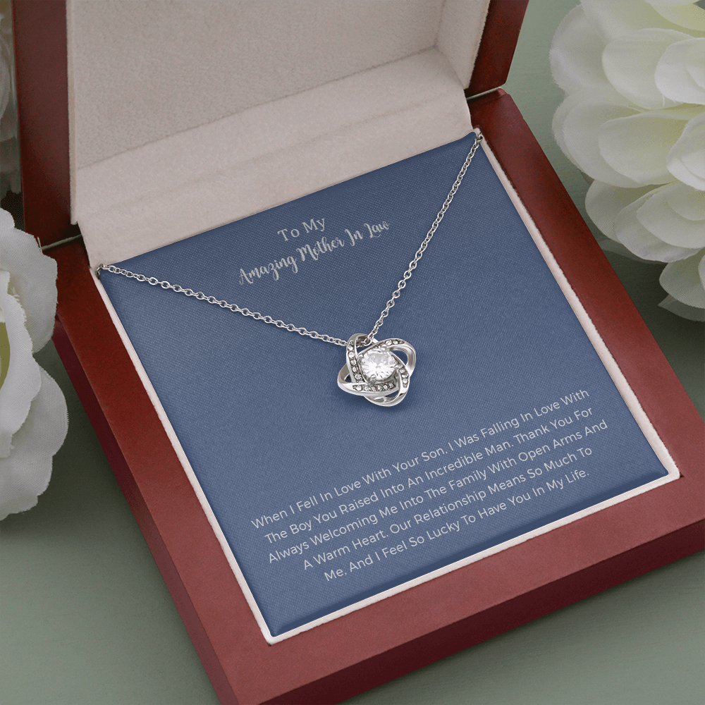 Birthday Mother In Law Gifts,Personalized Necklace Jewelry Gift To My Mother-in-law On Wedding Day