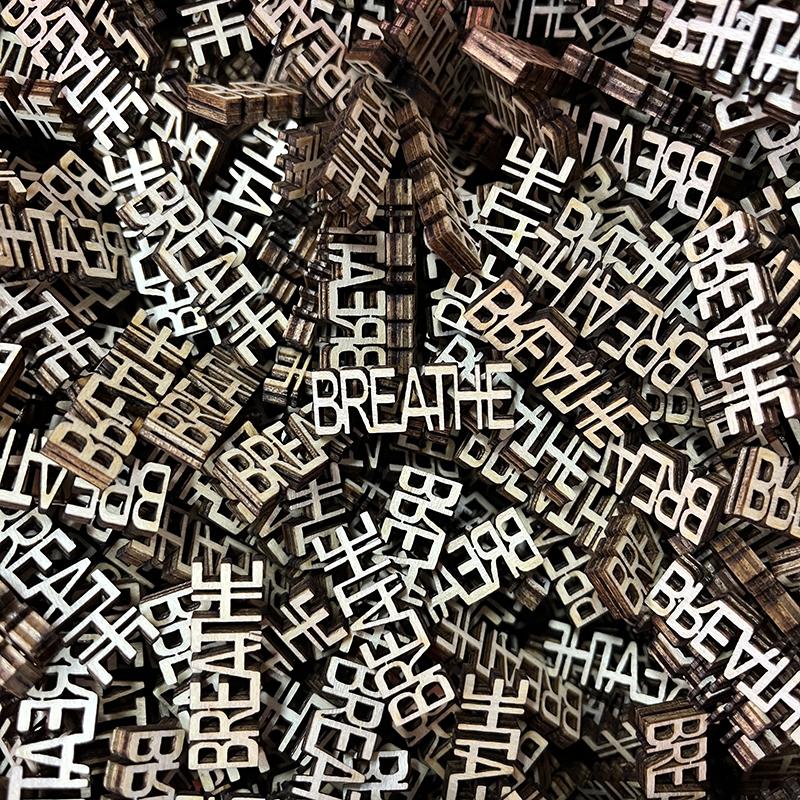 BREATHE wooden cutouts 140 per pack