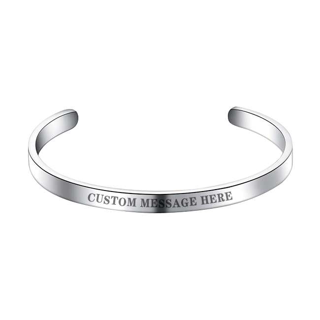 Custom Message Bracelet (Laser Engraving)