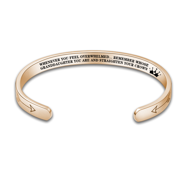 Whenever You Feel Overwhelmed... Remember Whose Daughter You Are and Straighten Your Crown Bracelet