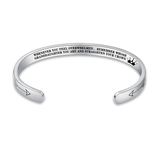 Whenever You Feel Overwhelmed... Remember Whose Daughter You Are and Straighten Your Crown Bracelet