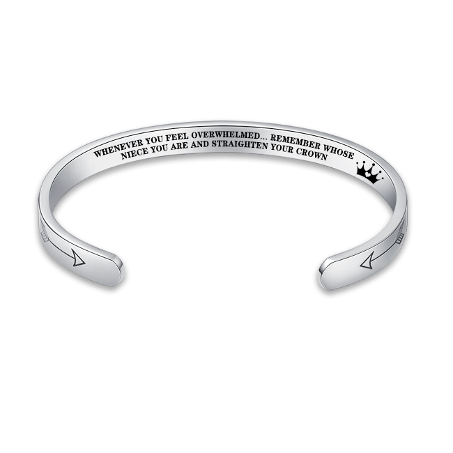 Whenever You Feel Overwhelmed... Remember Whose Daughter You Are and Straighten Your Crown Bracelet